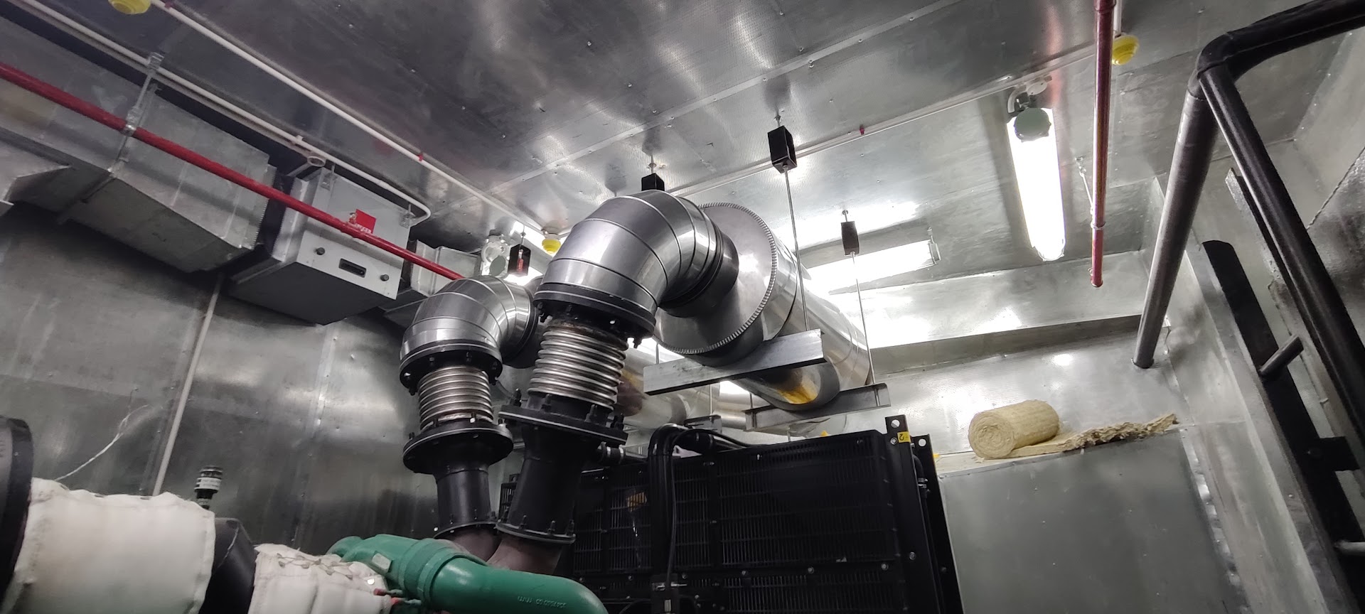 bộ giảm thanh ống xả sơ cấp thứ cấp cách âm phòng máy phát điện công nghiệp Minh Thành Power
